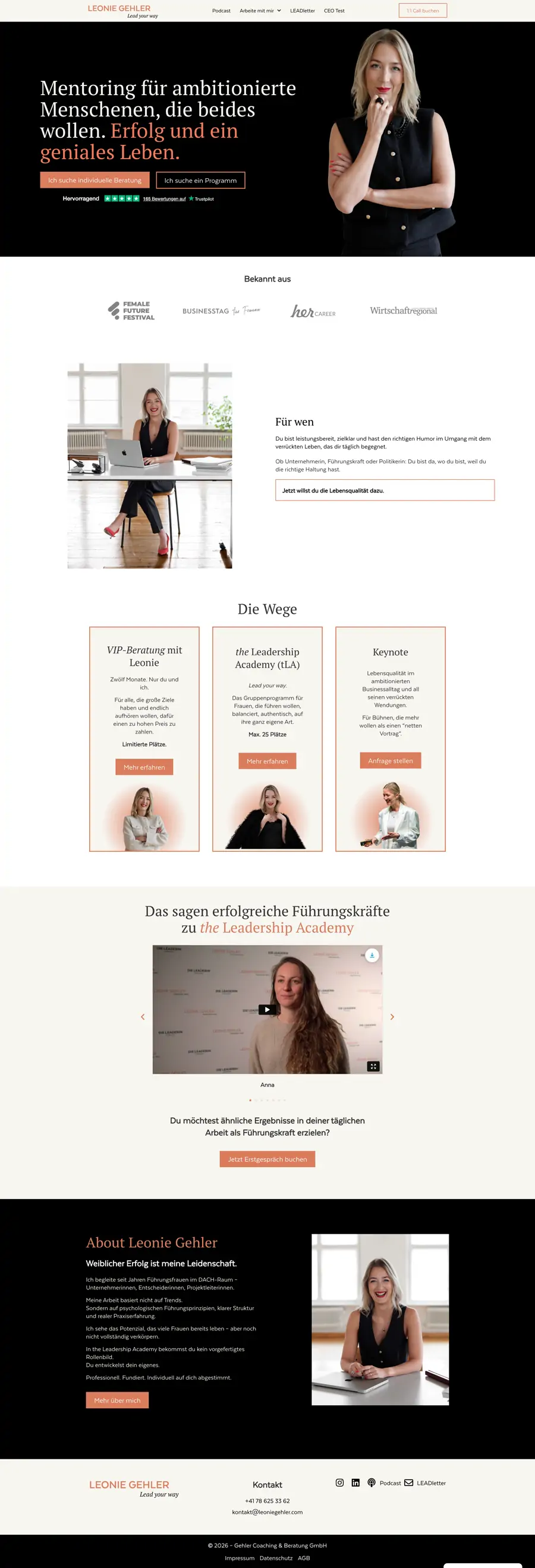 Leonie Gehler website